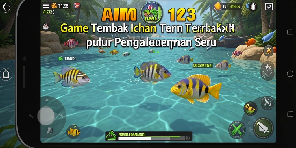 Gameplay Tembak Ikan yang seru dan menantang.