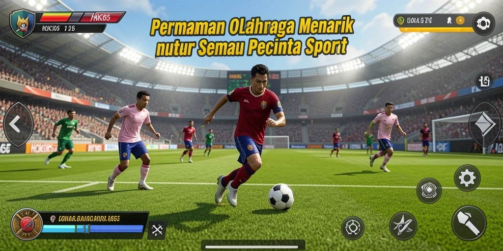 Tampilan permainan HOKI65 dengan aksi olahraga yang seru dan grafis yang menarik.