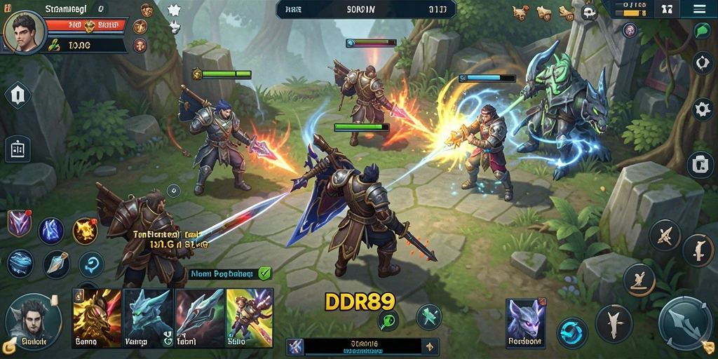 Tampilan gameplay menegangkan dalam IDR89 yang mencerminkan strategi SLG.