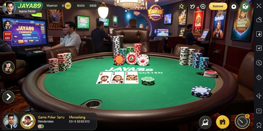 Tampilan menarik dari permainan Poker di JAYA89 dengan pengalaman yang mendebarkan.