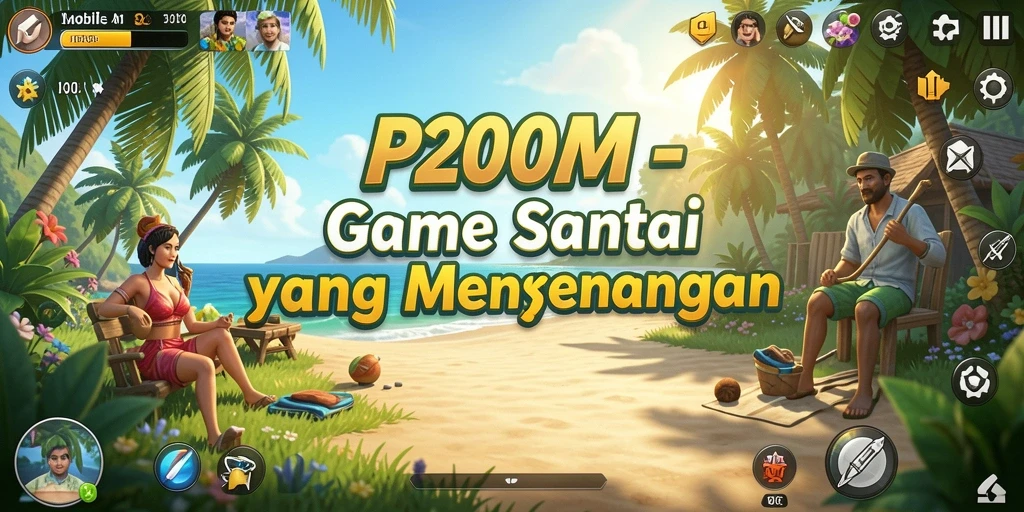 Screenshot utama P200M yang menunjukkan gameplay yang seru.