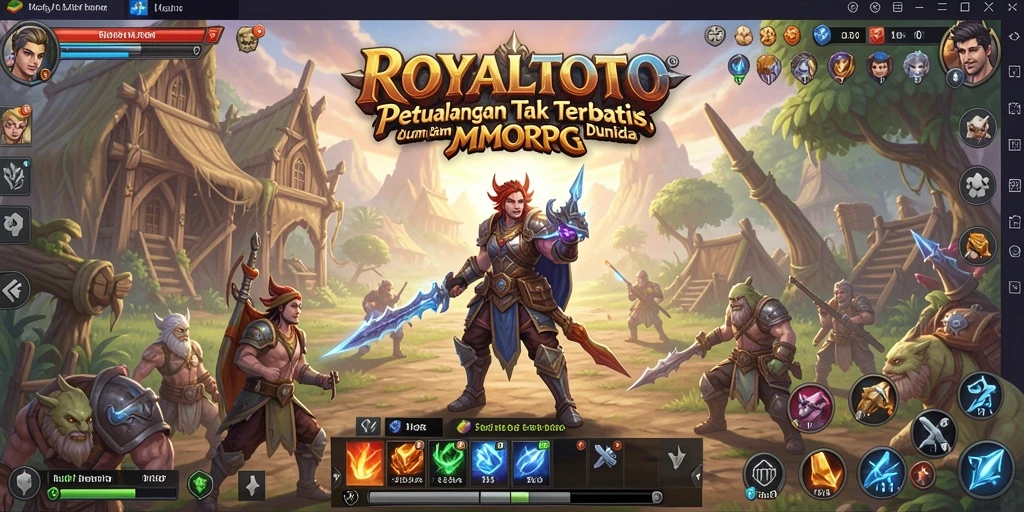 Screenshot gameplay <strong>ROYALTOTO</strong> menampilkan petualangan seru di dunia MMORPG.
