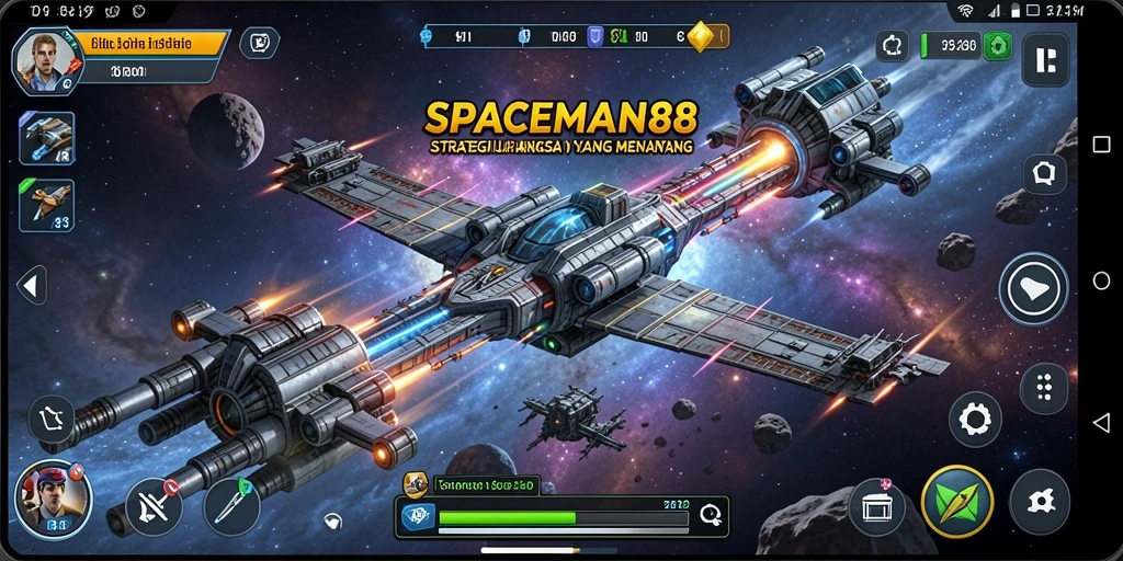 Tampilan gameplay SPACEMAN88 yang memukau dan strategis.