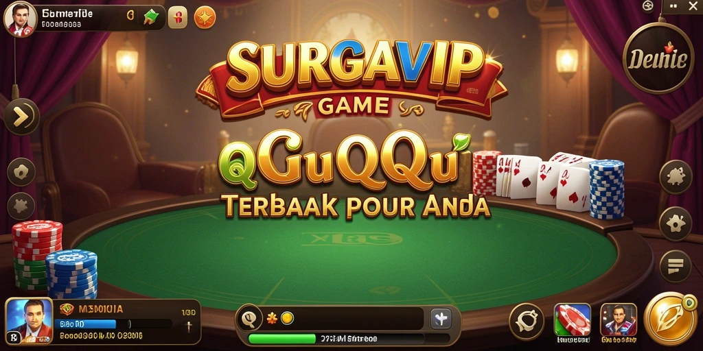 Tangkapan layar gameplay SURGAVIP menampilkan aksi permainan QiuQiu yang mendebarkan.