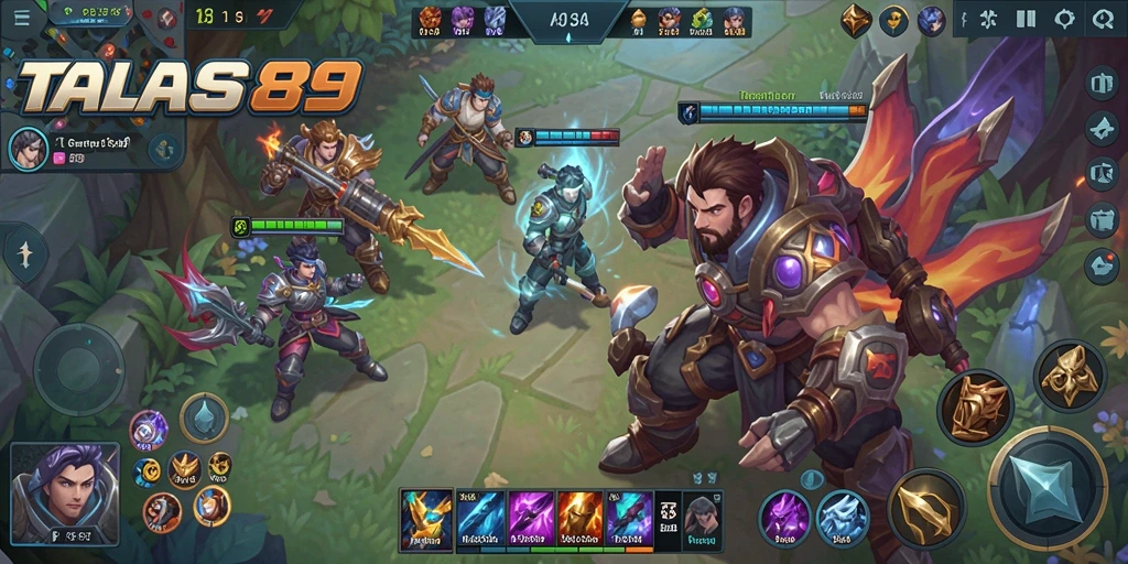 Screenshot gameplay TALAS89 dengan aksi seru dan karakter dinamis.